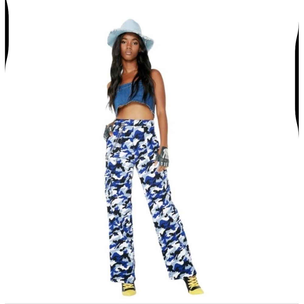 I.AM.GIA Royal Tarantino Blue Camo
Pants Size XS  I‎ AM GIA